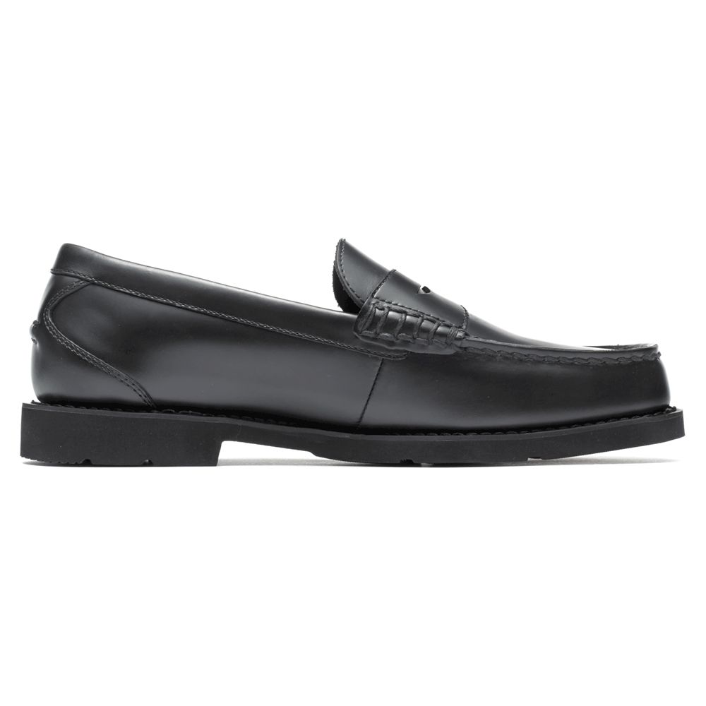 Mocassins Homem Rockport Shakespeare Circle Slip-Ons Pretas,Portugal AXTKN-5823